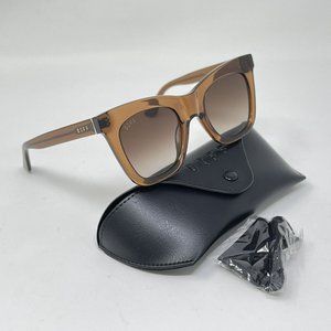 DIFF Sunglasses- KAIA Crystal Brown Polarized KAIA